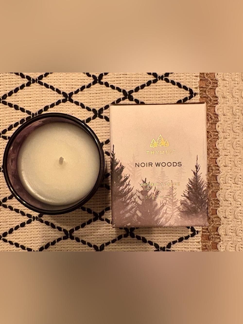 Thymes Noir Woods Aromatic Candle
